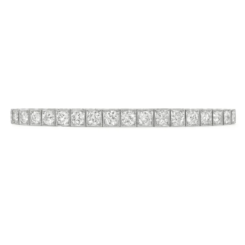 Art Deco Platinum Diamond Bracelet