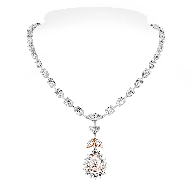 Beauvince Maira Diamond Necklace (19.26 ct Diamonds) in Gold