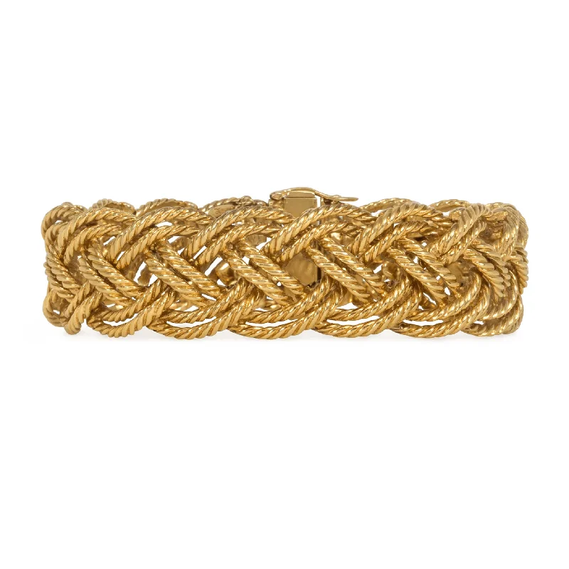 Boucheron French 1950s 18KT Yellow Gold Bracelet