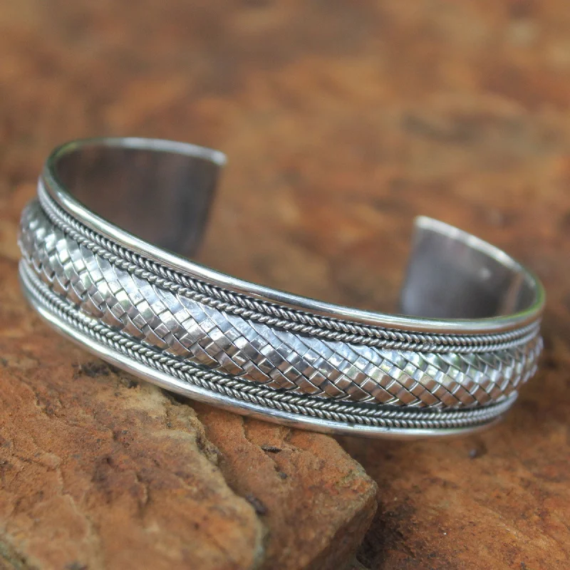 Chiang Mai Sterling Silver Cuff Bracelet