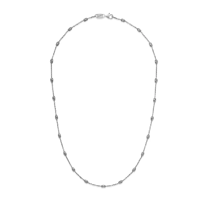 Desmos "Station Moon" Diamond-Cut Bead Necklace