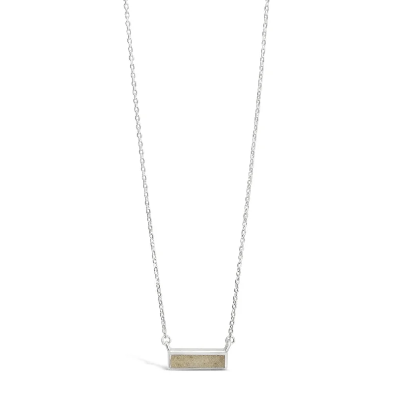 Dune Jewelry Sterling Silver Delicate Dune Bar Necklace