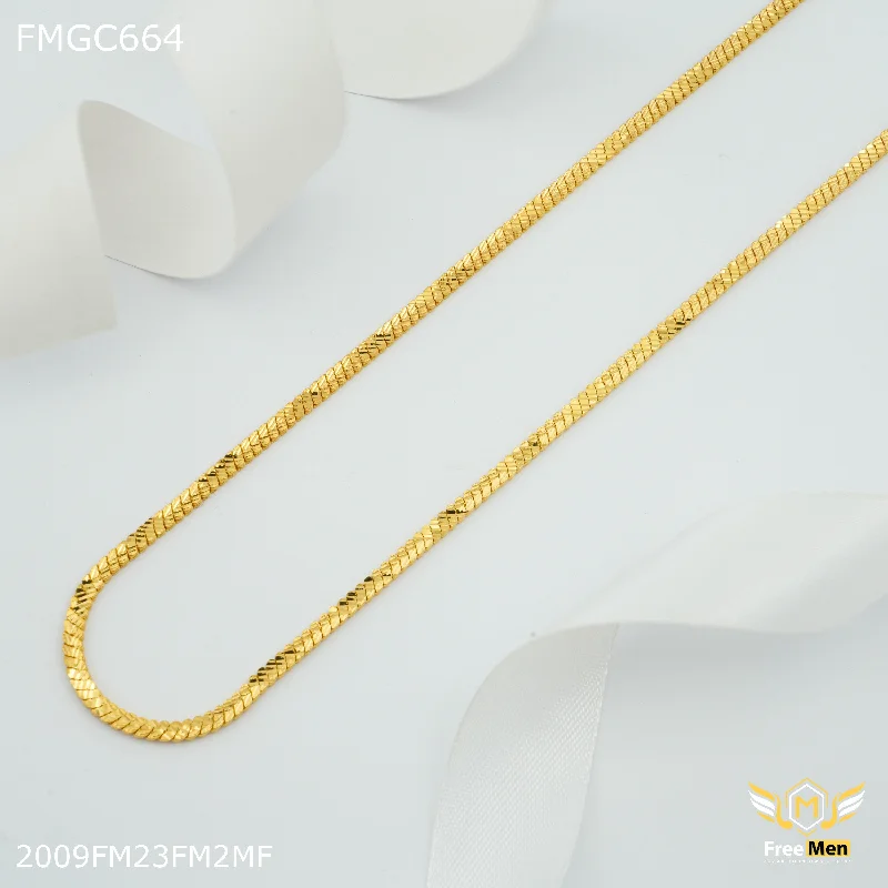 Freemen Designer Machine Gold Plated Chain for Man - FMGC664