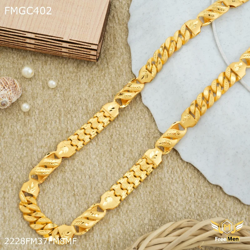 Freemen Designer Pokel with Lotus gold plated Chain - FMGC402