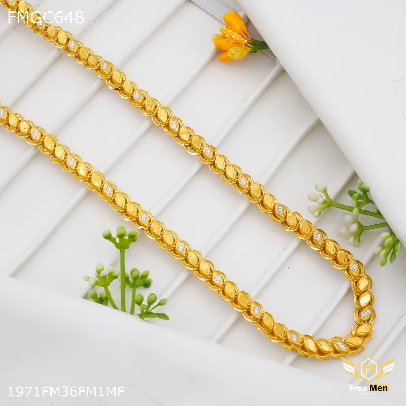 Freemen Dimond cut Chain with gold plated for Man - FMGC648