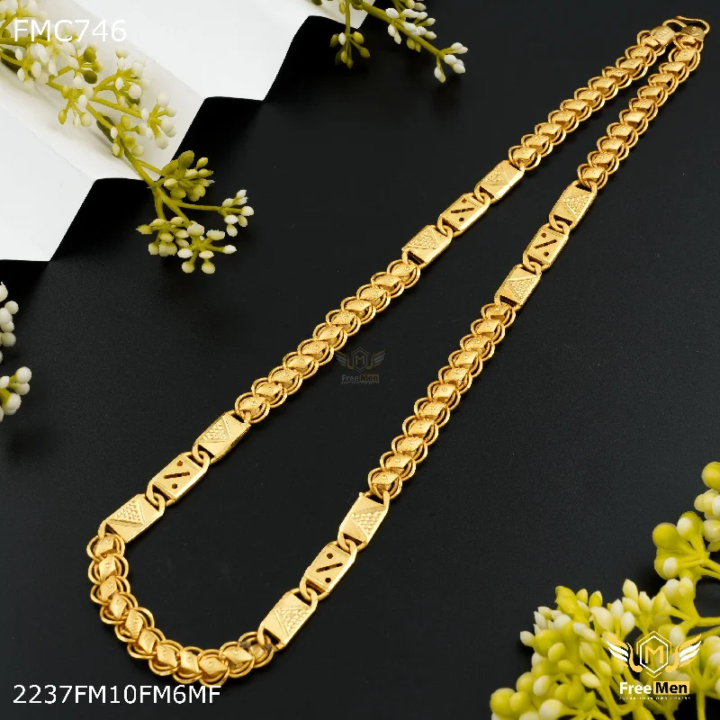 Freemen Divide Nawabi lotus Gold Chain for Man - FMC746