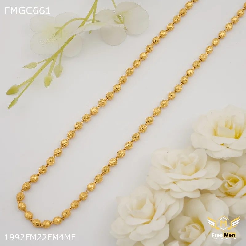 Freemen Golden Ball Gold Plated Chain for Man - FMGC661