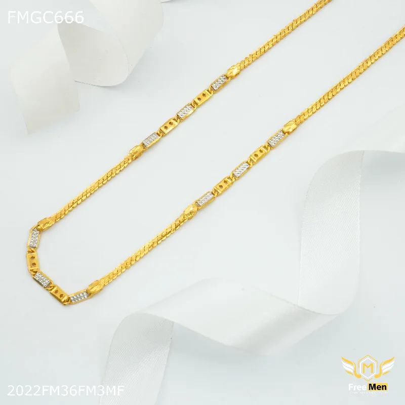 Freemen Mechine Nawabi Gold Plated Chain for Man - FMGC666