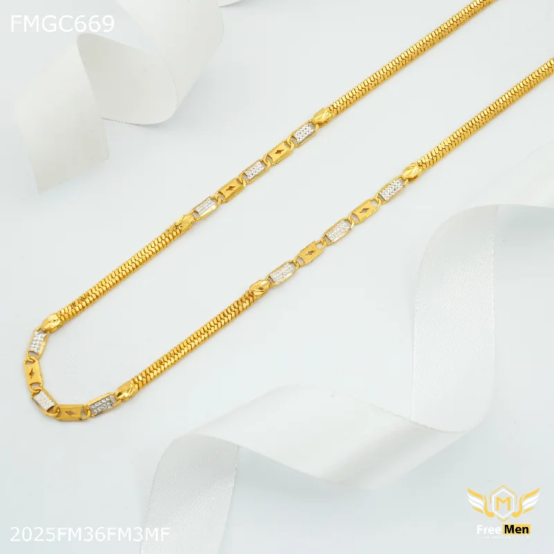 Freemen Mechine Thunder Nawabi Gold Plated Chain for Man - FMGC669