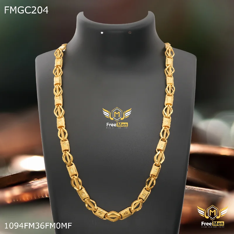 Freemen Nawabi one by one gold plated Chain for Man - FMCG204