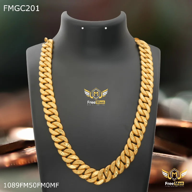 Freemen Pokal designing gold plated Chain for Man - FMCG389