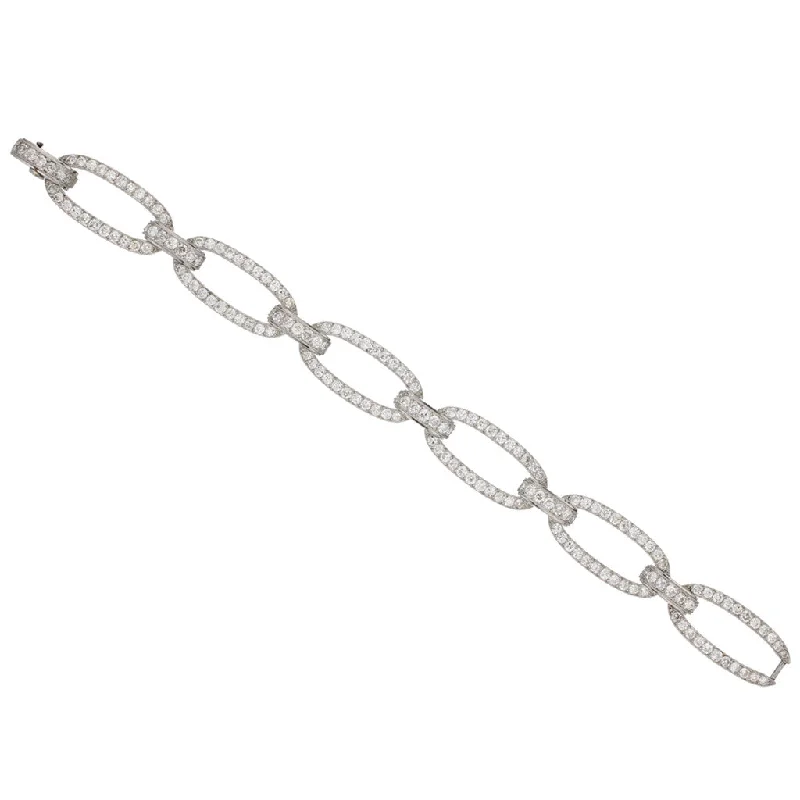 Georges Fouquet French Art Deco Platinum Diamond Bracelet