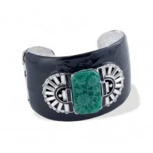 Jade Art Deco Cuff