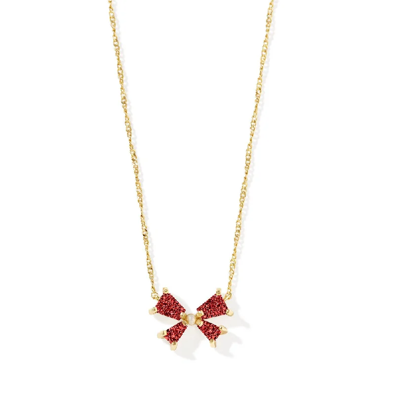 Gold Bright Red Drusy