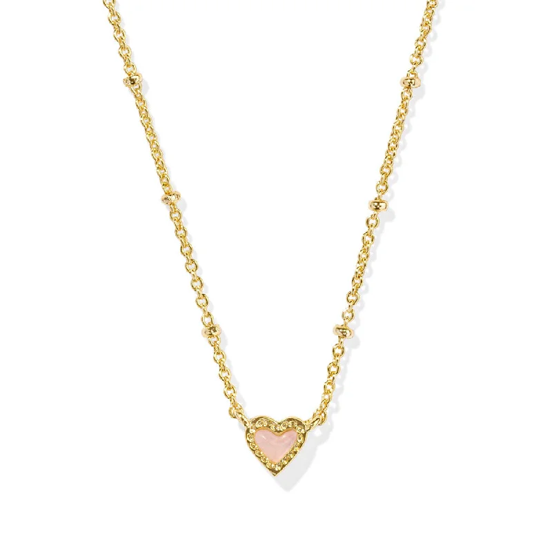 Kendra Scott Mini Ari Heart Satellite Short Pendant Necklace