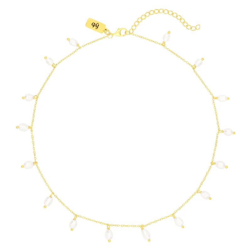 MARLEIGH PEARL NECKLACE GOLD