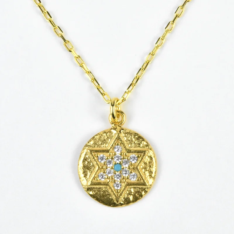 Star of David Vermeil Medallion