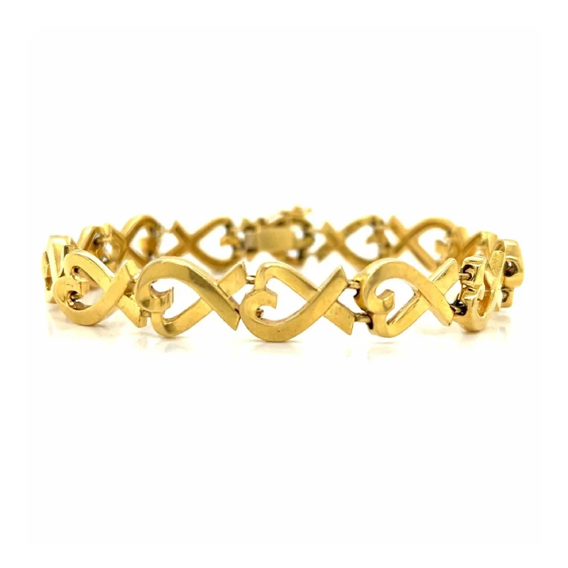 Tiffany & Co. Post-1980s 18KT Yellow Gold Paloma Picasso Bracelet