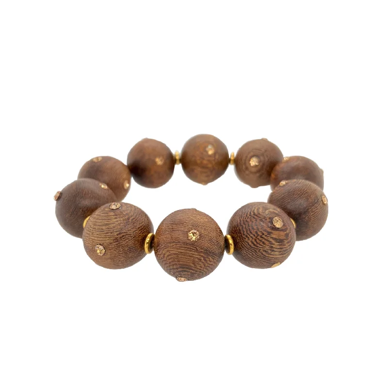 Wood stretch bracelet